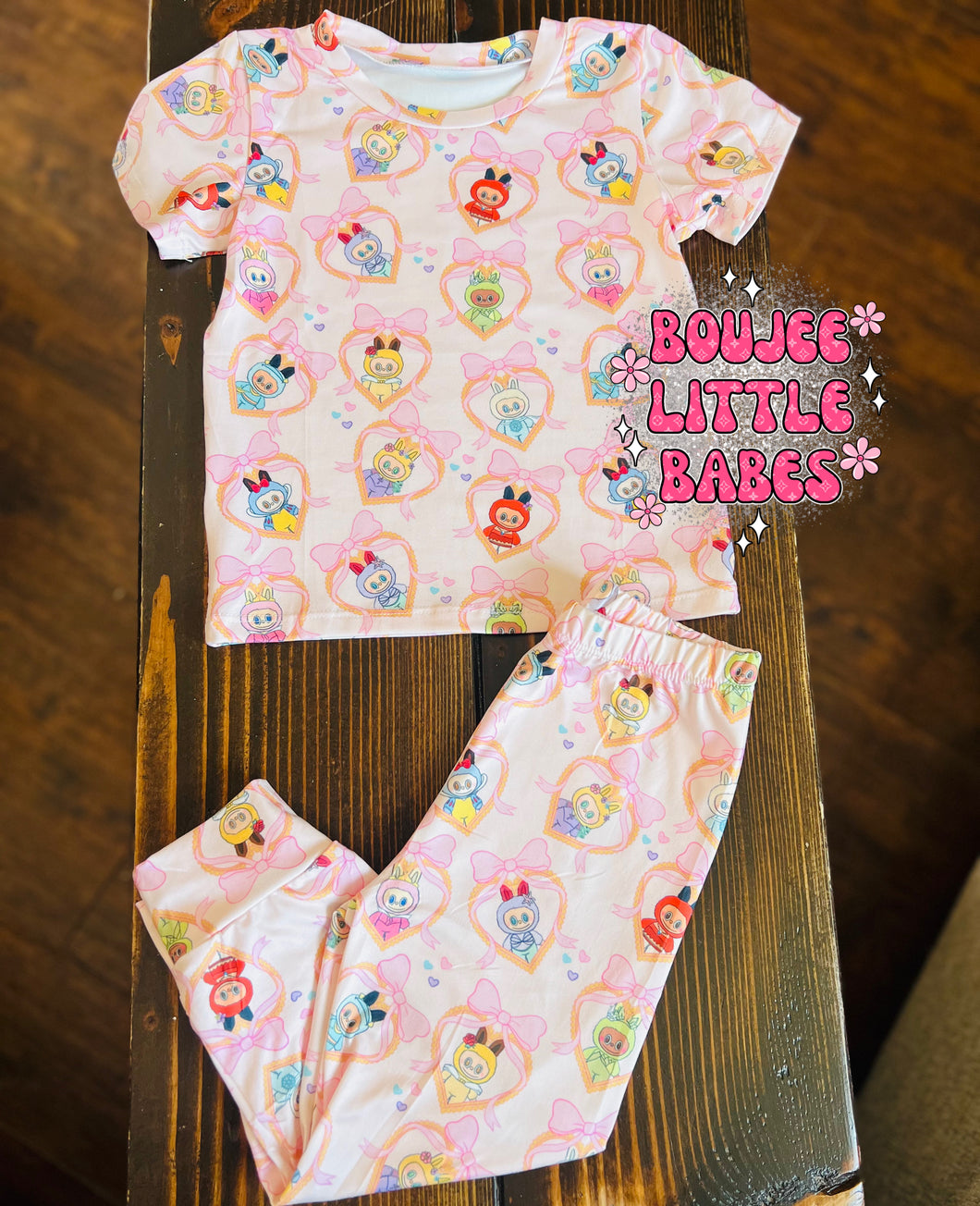 “ 👑 Bubus” Short Sleeve Lounge Set (RTS)