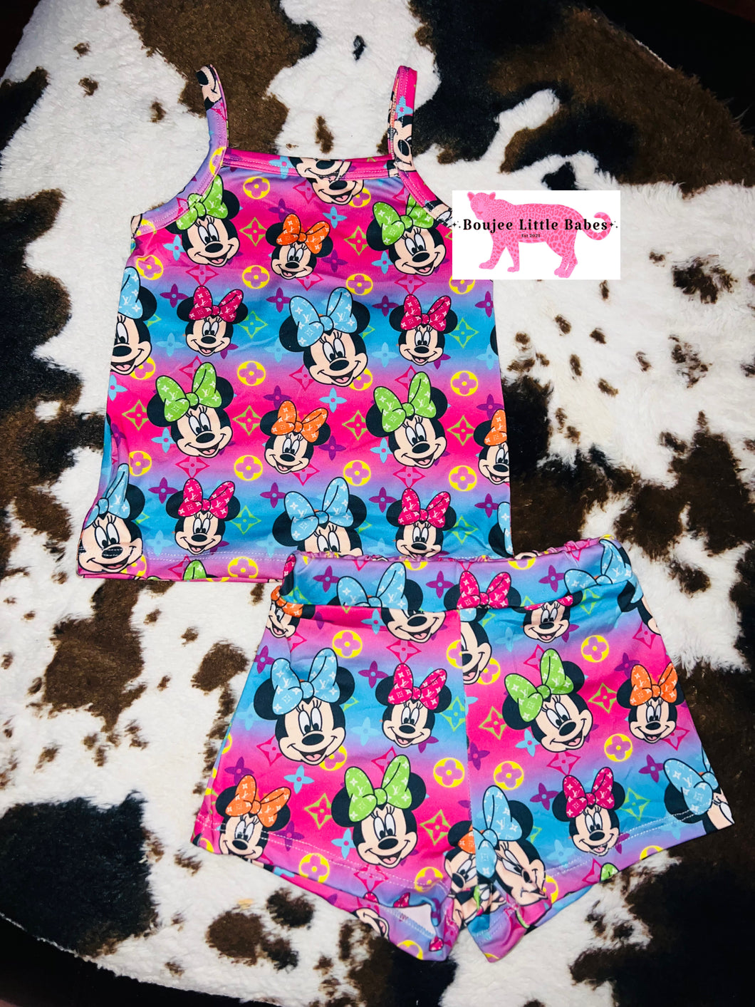 “Ombre Boujee MM” Tank Top & Short Set (RTS)