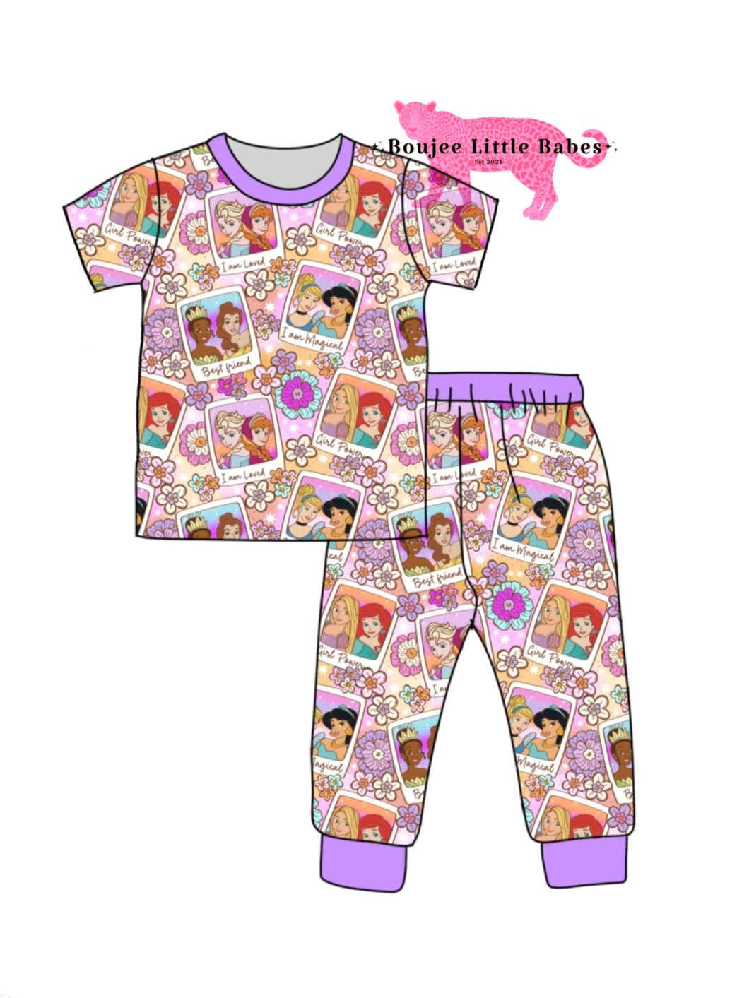 “Affirmation 👑” Short Sleeve Lounge Set (RTS)