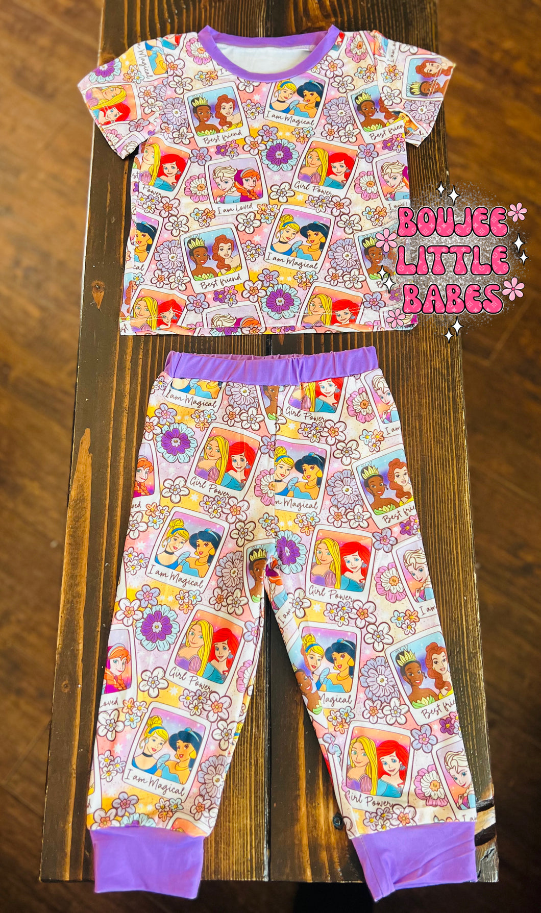 “Affirmation 👑” Short Sleeve Lounge Set (RTS)