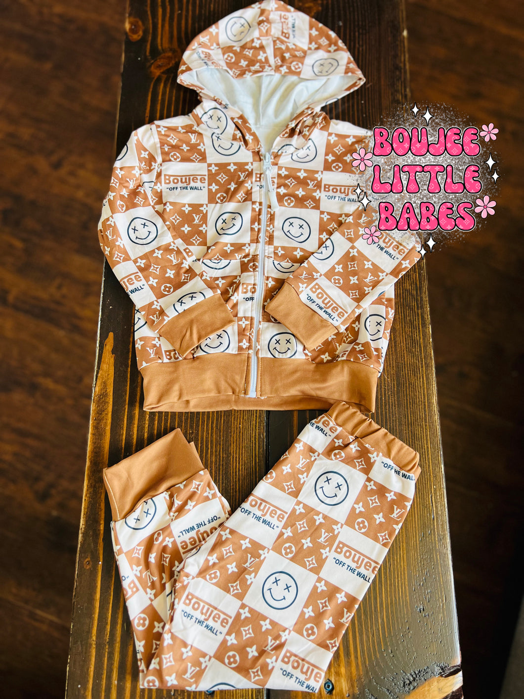 “Checkered” Zip Up Hoodie & Jogger Set ✨RTS✨