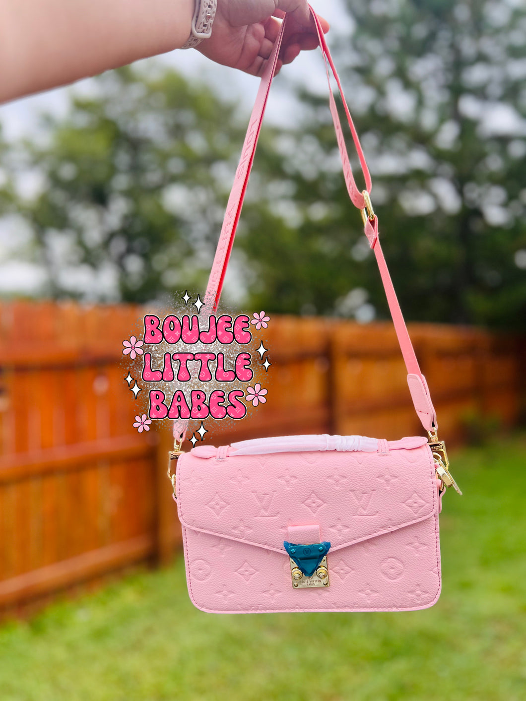 “Light Pink” Mono Crossbody (BROWN INTERIOR) ✨RTS✨
