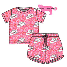Load image into Gallery viewer, “Leopard Swoosh” T-Shirt &amp; Short Set (RTS)
