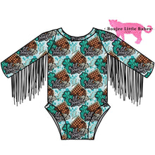 Load image into Gallery viewer, “A lil Bougie” Fringe Leo with snaps (RTS)
