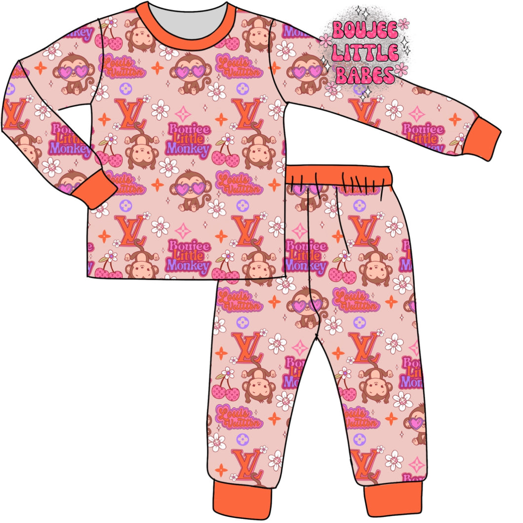 “Boujee Monkey” Lounge Set 21-45 BUSINESS DAYS - Due By 12/15 (PRE ORDER)